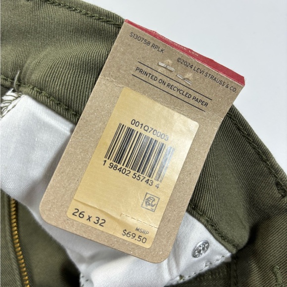 Levi's Olive Green Flare & Wide Leg Jeans - Picture 9 of 12